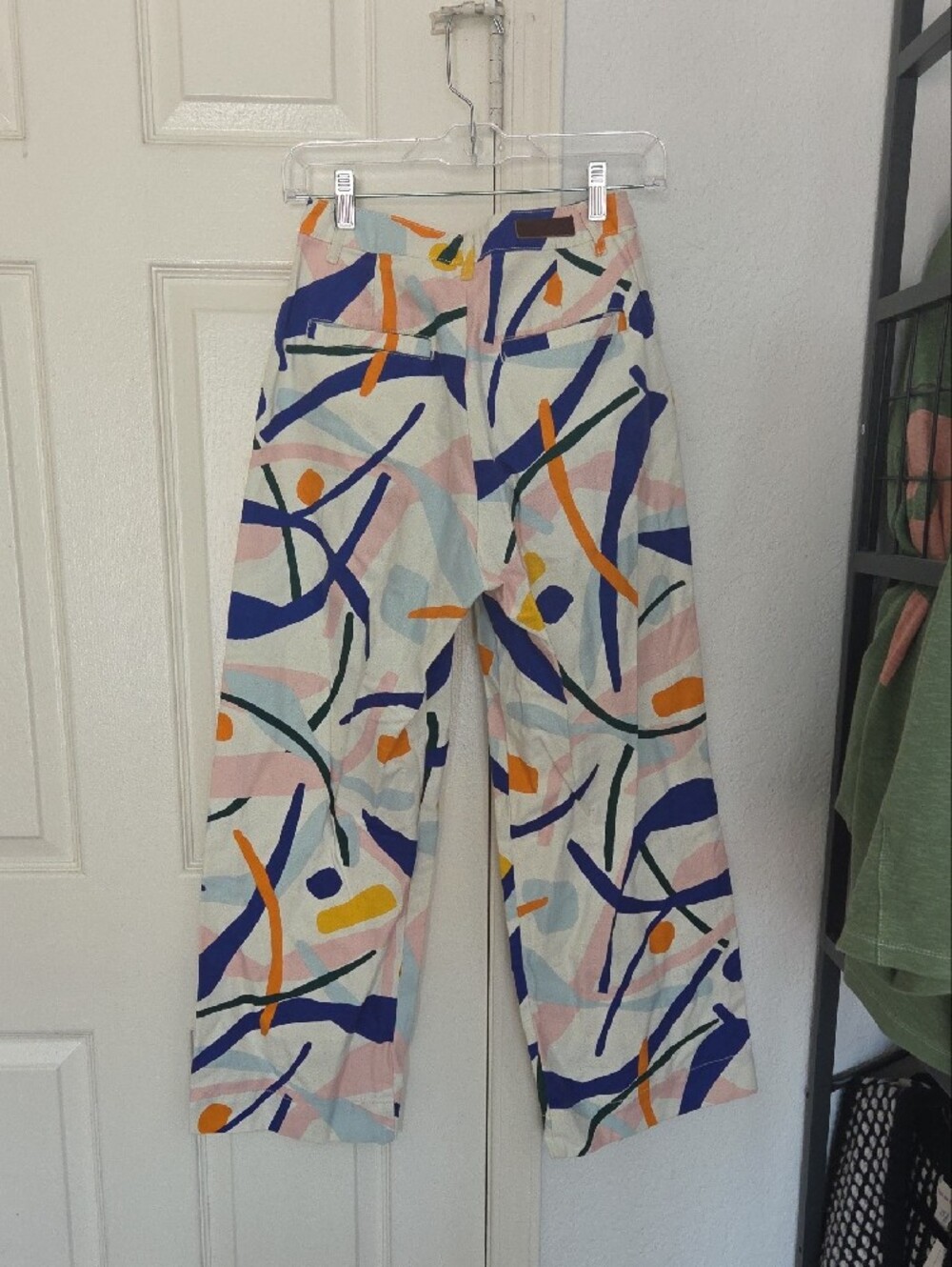 Gorman Abstract Print Wide-Leg Pants - Multicolor Size 8 - Picture 9 of 9